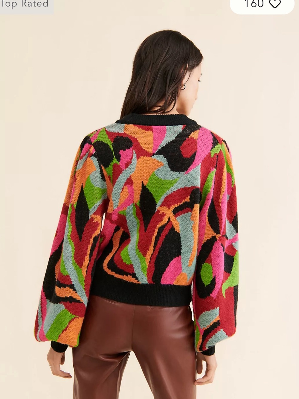 FARM Rio The Dance Multicolor Knit Sweater Size Medium - Picture 2 of 13